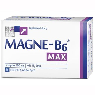 Magne-B6 Max, 50 tabletek powlekanych