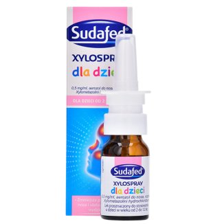 Sudafed XyloSpray dla dzieci, aerozol do nosa, 2-12 lat, 10 ml