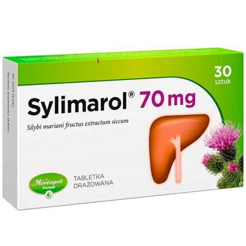 Sylimarol 70 mg, 30 drażetek