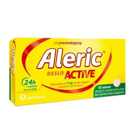 Aleric Deslo Active 5 mg, 10 tabletek ulegających rozpadowi w jamie ustnej