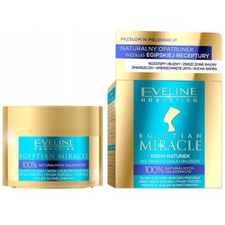 Eveline Egyptian Miracle, krem-ratunek do twarzy, ciała i włosów, 40 ml