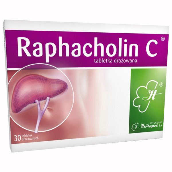 Raphacholin C, 30 tabletek drażowanych