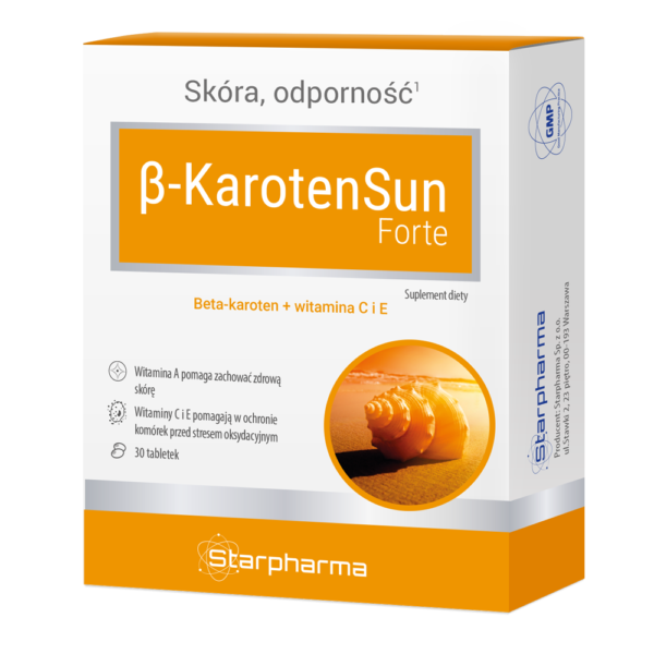 Beta Karoten Sun forte piękna opalenizna 30 tabletek
