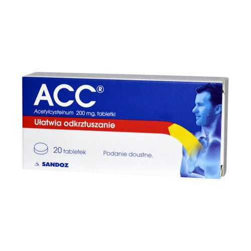 ACC 200 mg, 20 tabletek powlekanych