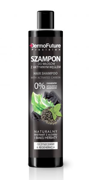 DermoFuture, szampon do włosów z aktywnym węglem, 250 ml