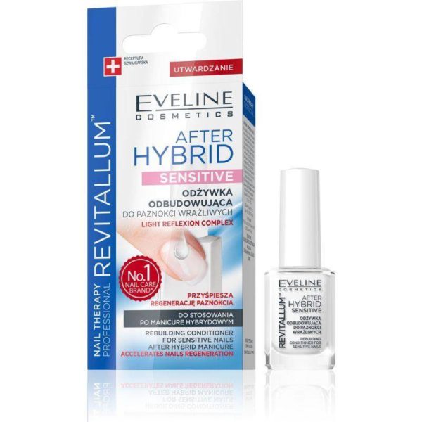 Eveline Nail Therapy Revitalum After Hybrid, odżywka utwardzająca do paznokci, 12 ml