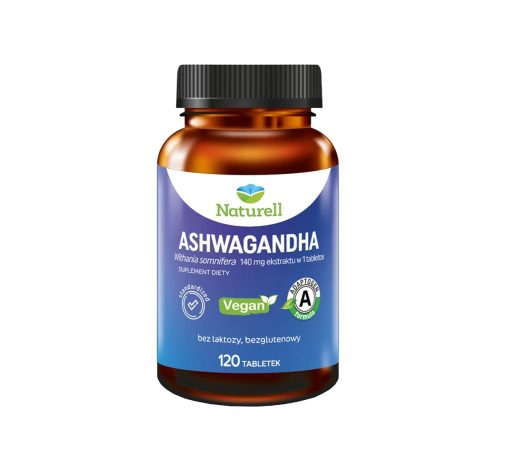 Naturell Ashwagandha, 120 tabletek