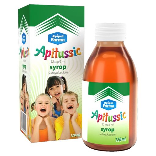 Apitussic 52 mg/ 5 ml, syrop dla dzieci i dorosłych, 120 ml