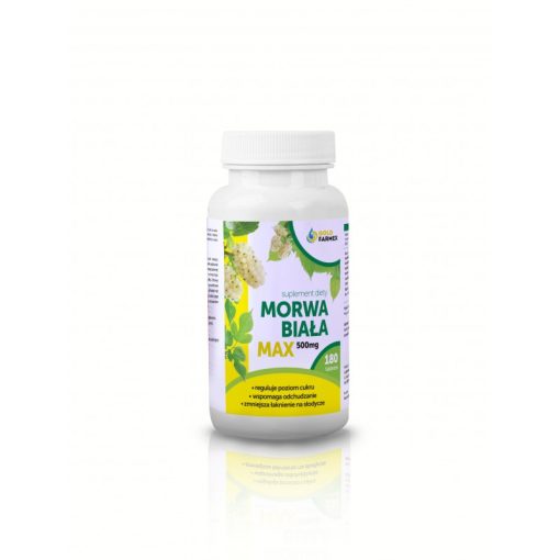 Morwa Biała Max, 500 mg, 180 tabletek