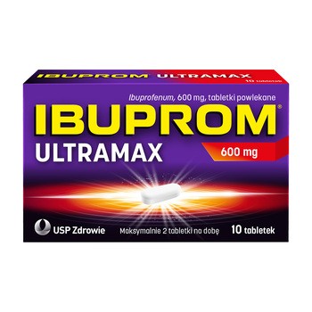 Ibuprom Ultramax 600 mg, 10 tabletek powlekanych