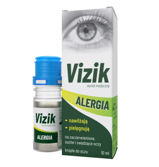 Vizik Alergia Zaczerwienione, suche oczy, krople do oczu, 10 ml